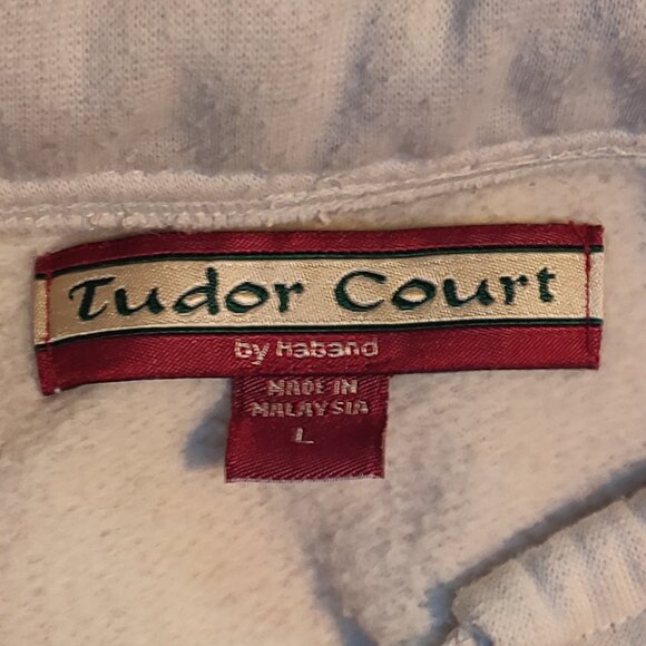 Tudor Court by Haband Cream/Tan Jacket/Coat with Drawstrings Size Large - Picture 3 of 6